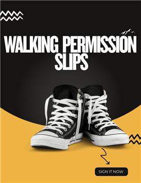 Walking Permission Slip